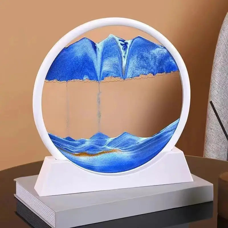 3D Moving Sand Art Motion Picture | Desktop Kinetic Relaxation Sandscape (GL-004-SAND)
