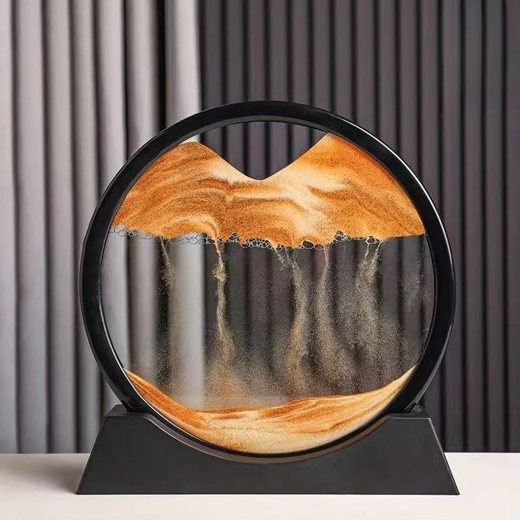 3D Moving Sand Art Motion Picture | Desktop Kinetic Relaxation Sandscape (GL-004-SAND)