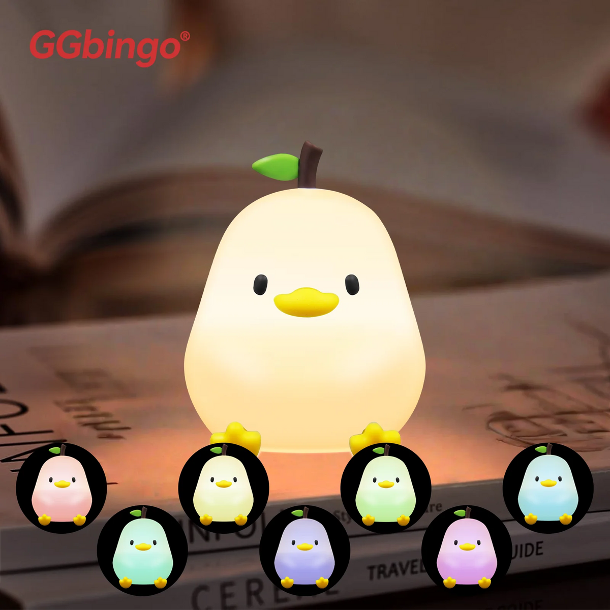 Cozy Capybara Soft Silicone Touch Night Light | Emotional Support Lamp (GL-005-CAPY)