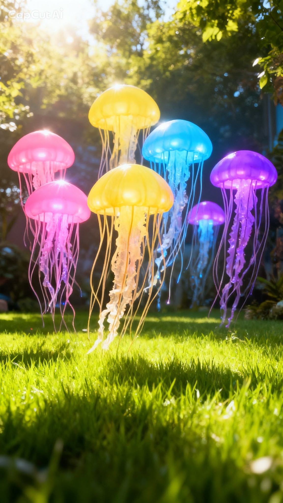 Ambient Floating LED Jellyfish Mood Lamp - USB Colorful Voice Control (GL-006-JELLY)