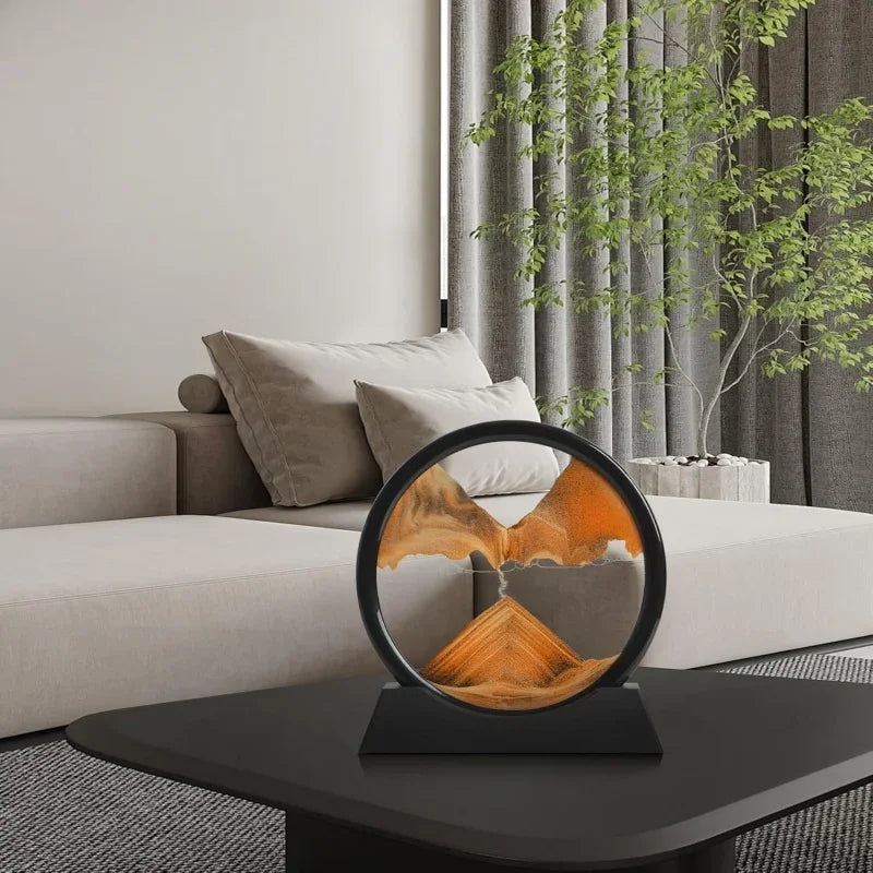 3D Moving Sand Art Motion Picture | Desktop Kinetic Relaxation Sandscape (GL-004-SAND)