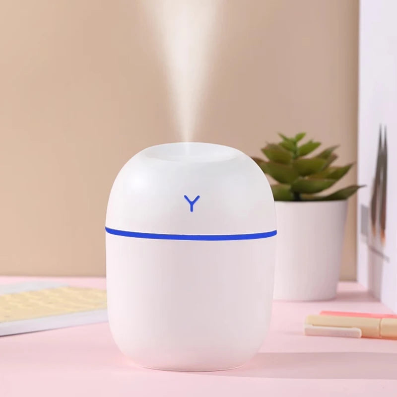 Portable USB Mini Air Humidifier & Essential Oil Diffuser with LED Light (GL-013-HUMID)