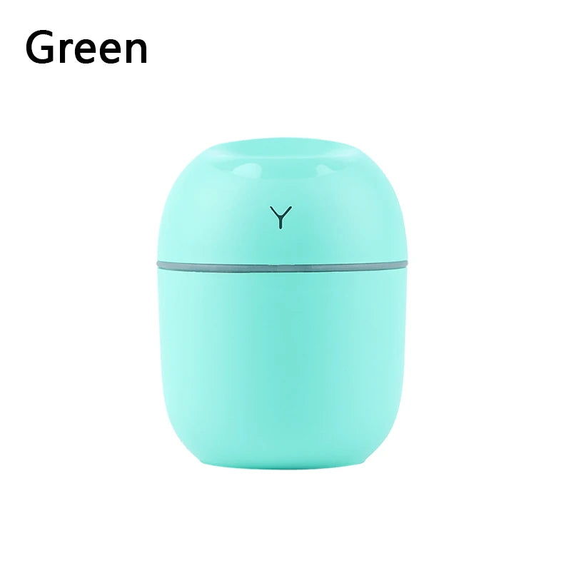 Portable USB Mini Air Humidifier & Essential Oil Diffuser with LED Light (GL-013-HUMID)