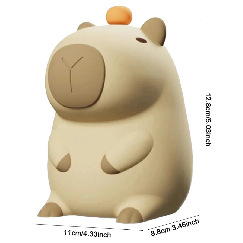 Cozy Capybara Soft Silicone Touch Night Light | Emotional Support Lamp (GL-005-CAPY)