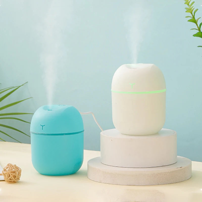 Portable USB Mini Air Humidifier & Essential Oil Diffuser with LED Light (GL-013-HUMID)