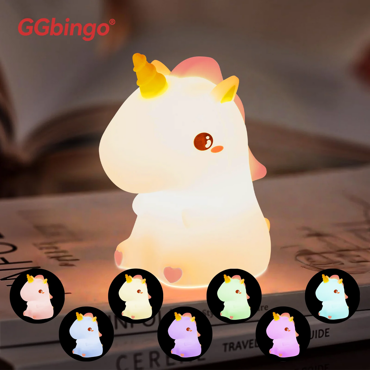 Cozy Capybara Soft Silicone Touch Night Light | Emotional Support Lamp (GL-005-CAPY)