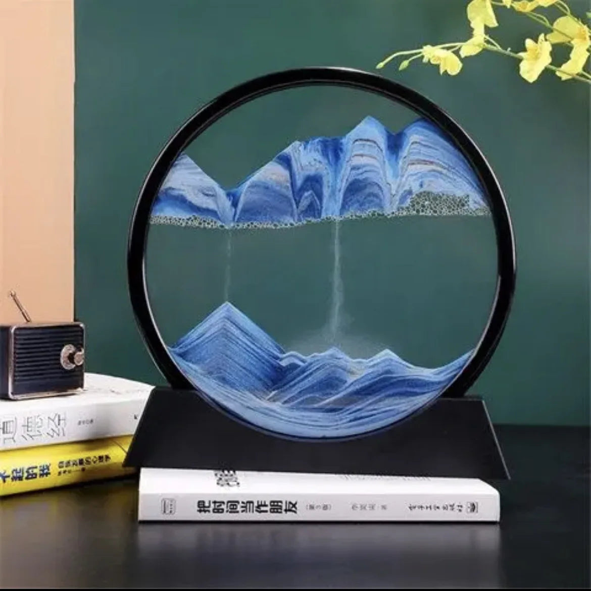 3D Moving Sand Art Motion Picture | Desktop Kinetic Relaxation Sandscape (GL-004-SAND)